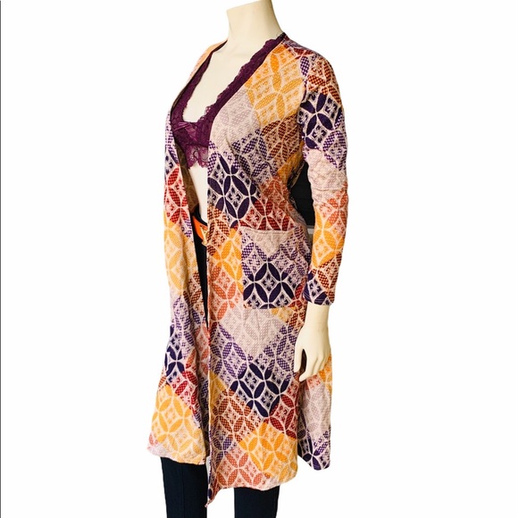 LuLaRoe Sara Long Duster Open Front Cardigan Top - Picture 2 of 9
